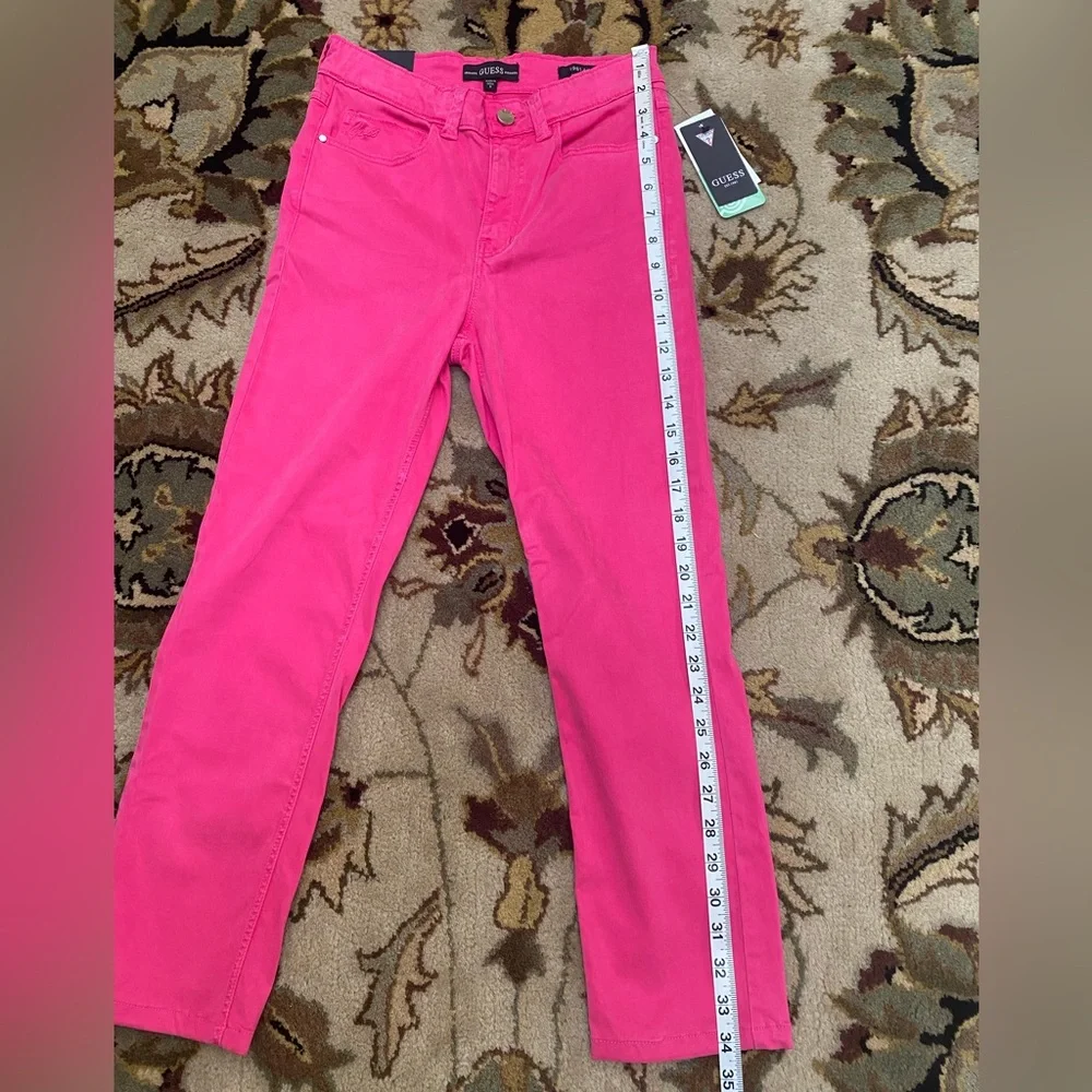 Guess Hot Pink Skinny Straight Leg Jeans - Picture 6 of 14
